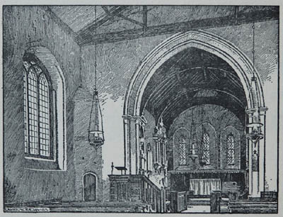 Layston Church: The Chancle from the Nave